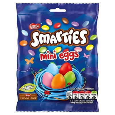 Image of Smarties Milk Chocolate Mini Eggs Pouch, 80g
