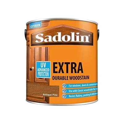 Image of Sadolin EXTRA WOODSTAIN (YELLOW TIN) 2.5lt Antique Pine