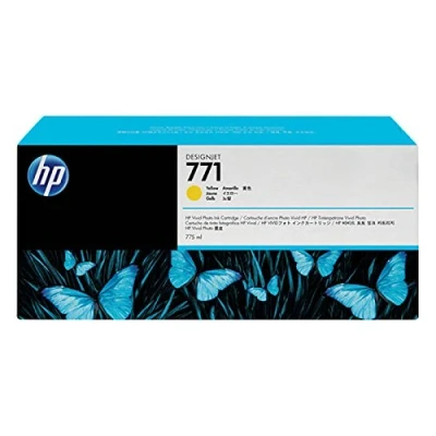 Image of HP 771C Yellow Designjet Ink Cartridge B6Y10A
