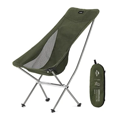 Image of Naturehike Portable Camping Chair Ultra Light Folding Chair, Quick Disassembly and Assembly,for Fishing,Picnic,Outdoor,Hiking (Green)