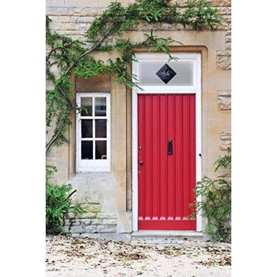 Image of Personalised, Custom Made Frosted Window Film with Personalised House Door Number Silhouette Cut Out, Glass Sticker, and Privacy Decorative Covering, Up to (100cm x 100 cm) Sty6