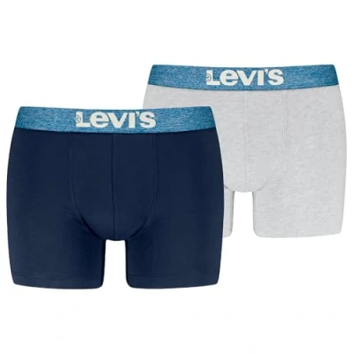 Image of Levi&#039;s MEN Melange Brief 2 PACK Pants, Men&#039;s, Size: XL, Blue combo