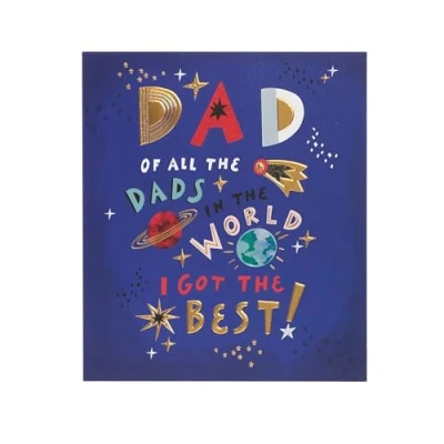 Image of UK Greetings Father&#039;s Day Card for Dad Sweet Space Design