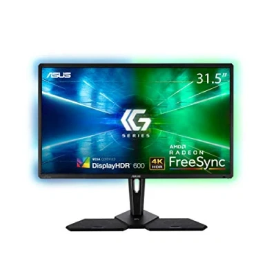 Image of ASUS CG32UQ, 32 Inch 4k(3840x2160), Console Gaming Monitor, Freesync for Xbox, PlaySyatin and Nintendo Switch, DP, HDMI, UB3.0, DCI P3 95%, DisplayHDR 600, Halo Sync, GameFast, Remote Control, Black