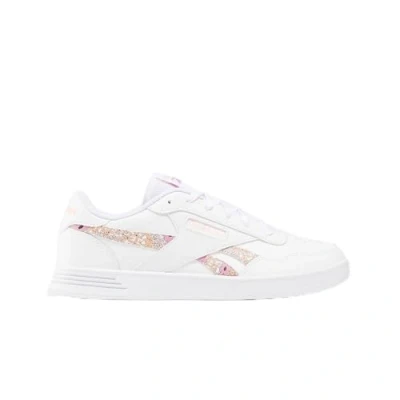 Image of Reebok Women&#039;s Court Advance Sneakers, White Peaglo, 4.5 UK