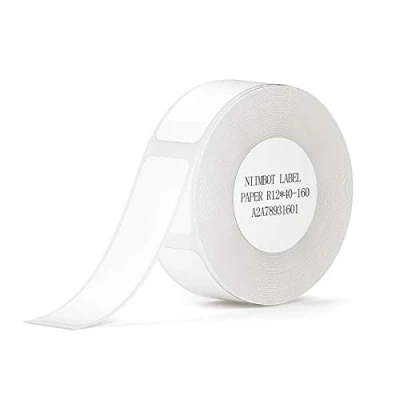 Image of NIIMBOT Thermal Label 0.47&quot;x1.57&quot;(12x40mm) for D11/D110/D101/H1S, Waterproof Stickers Office&amp;Home Organization,Tear Resistant Lable,160 Labels Per Roll