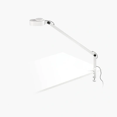 Image of Inviting White Clip Lamp