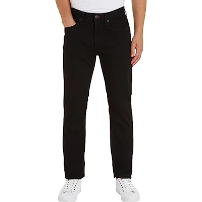 Image of Tommy Hilfiger CORE Denton Straight leg jeans, Men&#039;s, Size: 38x30, Detroit black