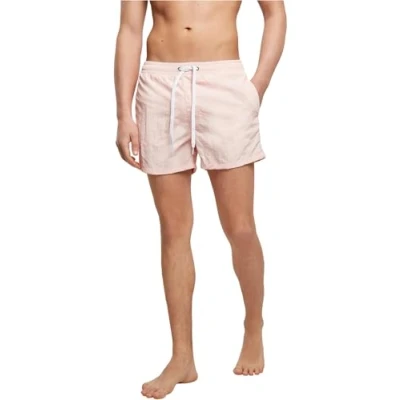 Image of Build Your Brand Men&#039;s By050 swim Shorts, Pink, M