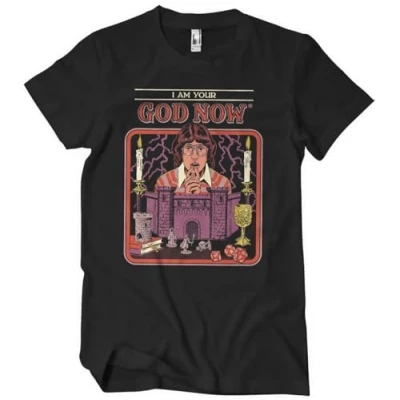 Image of Steven Rhodes Officially Licensed I Am Your God Now Mens T Shirt (Black), XX Large