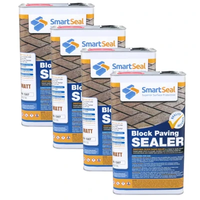 Image of Smartseal Block Paving Sealer Matte 5 Liter Pack of 4
