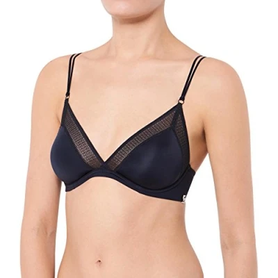 Image of S by sloggi Women&#039;s Silhouette W Bra, Black, 32D