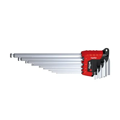 Image of WIHA WHA 37352 MagicRing Hex Key Set, Silver/Black/Red