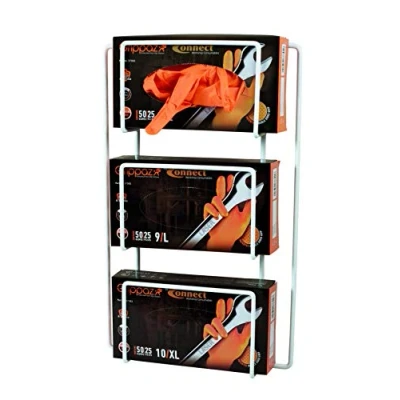 Image of Connect 37308 Wall Mounted Glove Box Holder/Rack,White