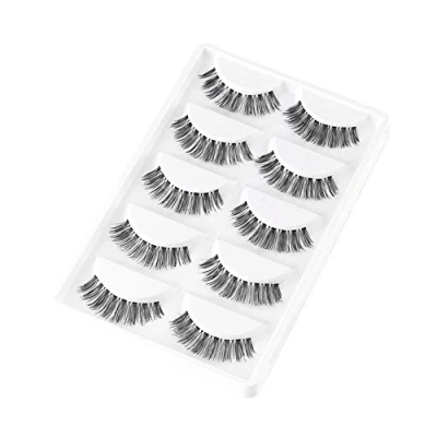 Image of Gemini_mall® 5 Pairs Handmade Soft Makeup False Eyelashes Natural Look Fake Eye Lash Extension Multipack