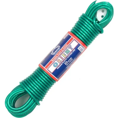 Image of EVERLASTO Quality 20m &#039;Orient&#039; PVC Clothes/Washing Line 4.8mm Thick GREEN