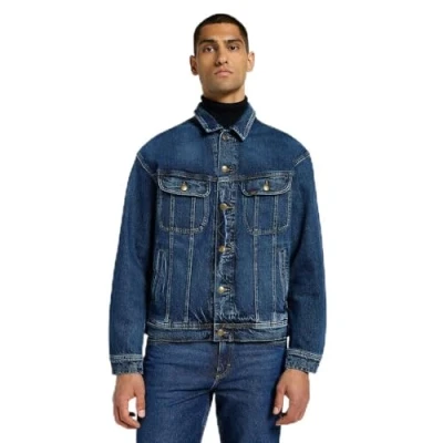 Image of Lee Relaxed Rider Jacket Denim jacket, Men&#039;s, Size: Small, Orchid blue