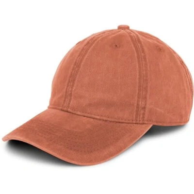 Image of styleBREAKER Unisex 6 Panel Vintage Cap Plain in Washed Look, Baseball Cap, Adjustable Metal Buckle 04023054, Colour:White