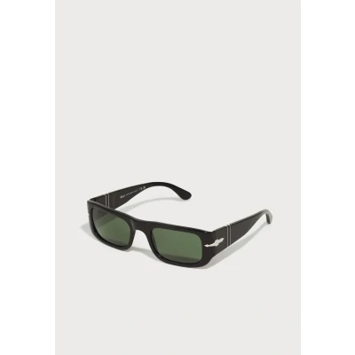 Image of Persol Unisex PO3362S 95/31 Sunglasses Acetate Black Green Pillow Normal