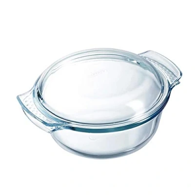 Image of Pyrex 118A000 Glass Round Casserole, 5.1 Liter