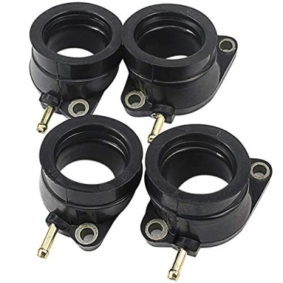 Image of HZLXF1 4 pcs Carburetor Rubber Intake Manifold Interface Adapter for Yamaha FZS600 FZS 600 FAZER 1998 2003 5DM 13586 01 (Color : Pieces)