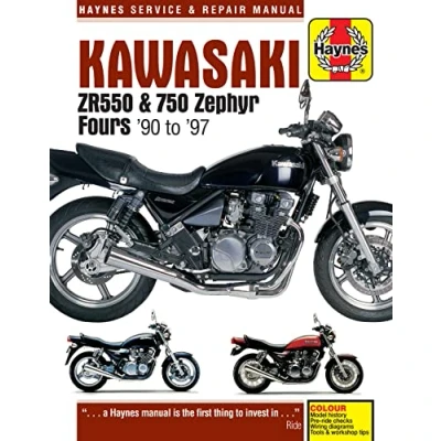 Image of Kawasaki ZR550 &amp; 750 Zephyr Fours (90 97) Haynes Repair Manual (Paperback)