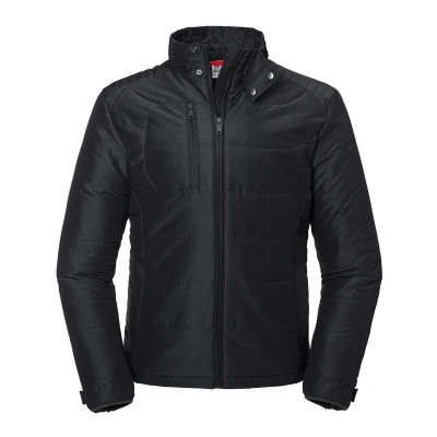 Image of Russell Athletic Mens Cross Padded Jacket (Black) Size Small