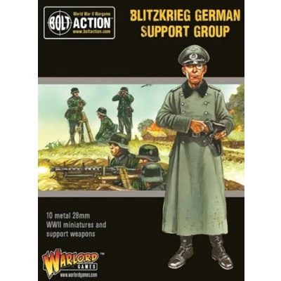 Image of Warlord Games Blitzkrieg German Support Group 28mm Scale Metal Miniatures for Bolt Action Highly Detailed World War 2 Table top Wargaming
