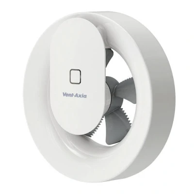 Image of Vent Axia Lo Carbon Svara Smart Bathroom Extractor Fan 100mm White 409802