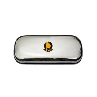 Image of Polished chrome football club glasses case Hull City
