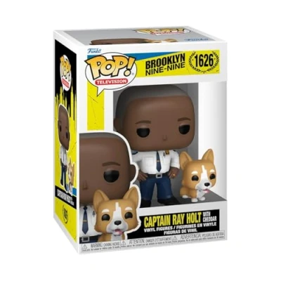Image of Funko POP &amp; Buddy: Brooklyn Nine Captain Holt w/dog Collectable Vinyl Figure Gift Idea Official Merchandise Toys for Kids Adults TV Fans
