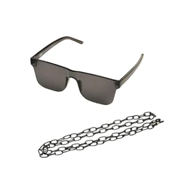 Image of Urban Classics Chain Sunglasses Sunglasses, Men&#039;s, Size: One Size, Black