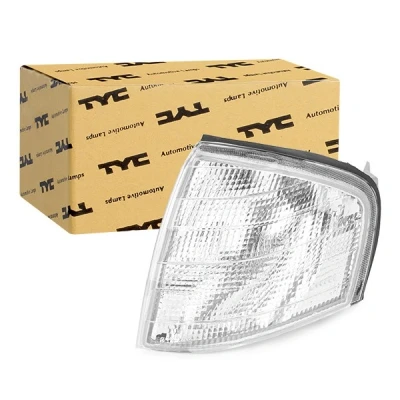 Image of 2028260743, 2028260943, A2028260743, A2028260943 Turn Signal TYC 18 3358 01 2 Crystal clear Left Front without bulb holder