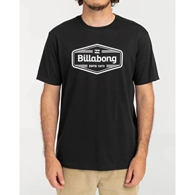 Image of BILLABONG Mens Trademark T Shirt, Black, L EU
