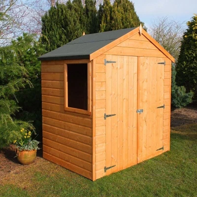 Image of Shire T&amp;G Flatpack Sheds &amp; Workshops Bute Shiplap Apex DD 4 X 6