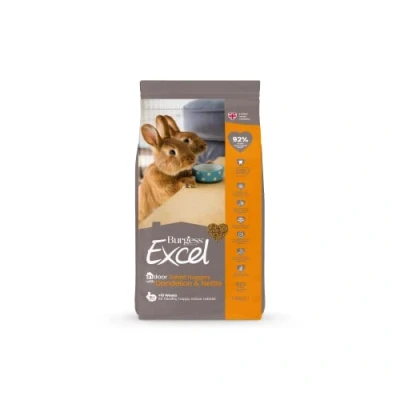 Image of Excel Burgess Indoor Rabbit Nuggets, 1.5 kg X 4