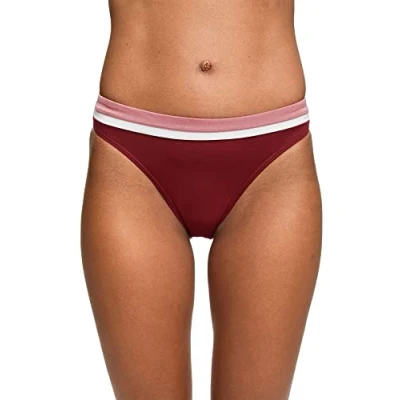 Image of ESPRIT Women&#039;s Tayrona Beach RCS Mini Bikini Bottoms, Dunkelrot, 8
