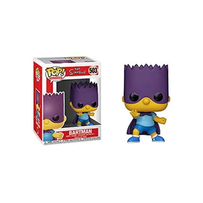 Image of Funko POP! Animation: Simpsons Bart Simpson Simpsonman the Collectable Vinyl Figure Gift Idea Official Merchandise Toys for Kids &amp; Adults TV Fans