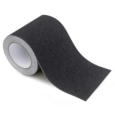 Image of Abacus Range Black Anti Slip Tape 100mm x 5m Heavy Duty High Traction Grip for Outdoor/Indoor Safety Non Skid Strip Abrasive Adhesive Stairs Tread Steps Ramps