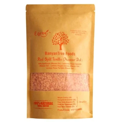 Image of BanyanTree Foods Masoor Dal (Red Lentils), 500g All Natural, Indian Origin Unpolished Vegan