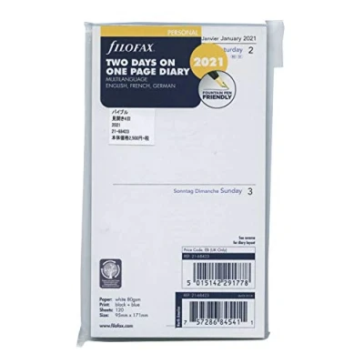 Image of Filofax Personal 2 days on 1 page (M)2021