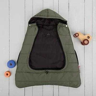 Image of Comfi Cape 2 in 1 Universal Baby Carrier and Stroller Liner Newborn Travel Out &amp; About Essentials Keep Your Warm Cozy Khaki Beige