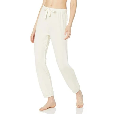Image of Amazon Essentials Women&#039;s Lightweight Lounge Terry Jogger Pyjama Bottom (Available in Plus Size), Off White, S