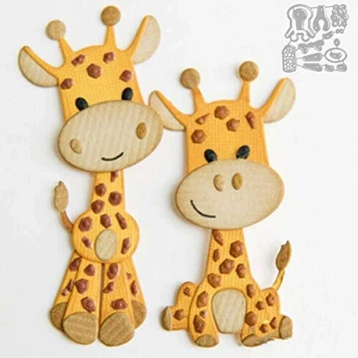 Image of Cutting Dies for Card Making, YunTrip Animal Giraffe Metal Stencil DIY Scrapbooking Album Embossing Photo Crafts Paper Cards Decorative Craft