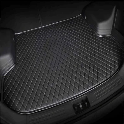 Image of NOLLAM Car Boot Mats for Chery Omoda 5 C5 2022 2023 2024,Leather Trunk Liner Cargo Carpets Waterproof Scratch Proof Non Slip Interior Accessories,A Black