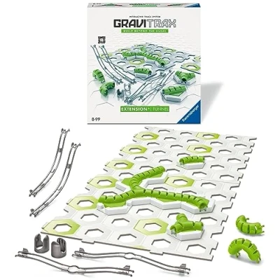Image of Ravensburger GraviTrax Tunnel Expansion Pack Add On Extension Accessory Marble Run, STEM and Construction Toy For Kids Age 8 Years Up