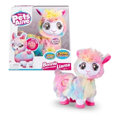 Image of Pets Alive zuru Bonnie Rainbow Boppi The Booty Shakin&#039; Llama, Mixed, 11.42 x 5.51 inches