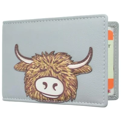 Image of Mala Leather Bella Collection Travel Card/Season Ticket Holder 695TC_33 Grey