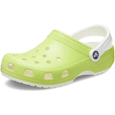 Image of Crocs Classic Glow in The Dark Clog Limeade Size 11 UK Men