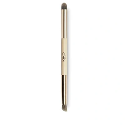 Image of KIKO Milano Green Me Double eye brush for eyeshadows and eyeliner
